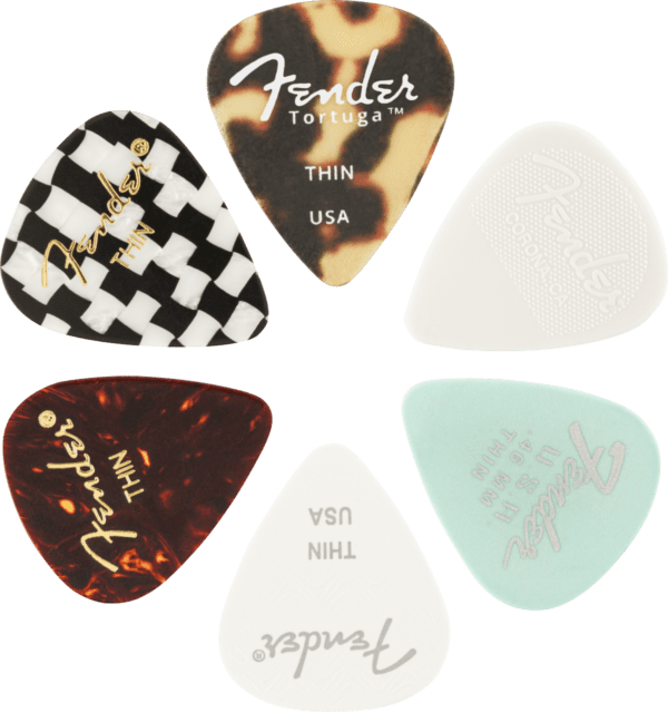 Fender 351 Material Medley Picks 6-Pack