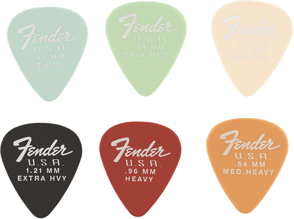 Fender 351 Dura-Tone Delrin Picks 12-Pack - Image 4