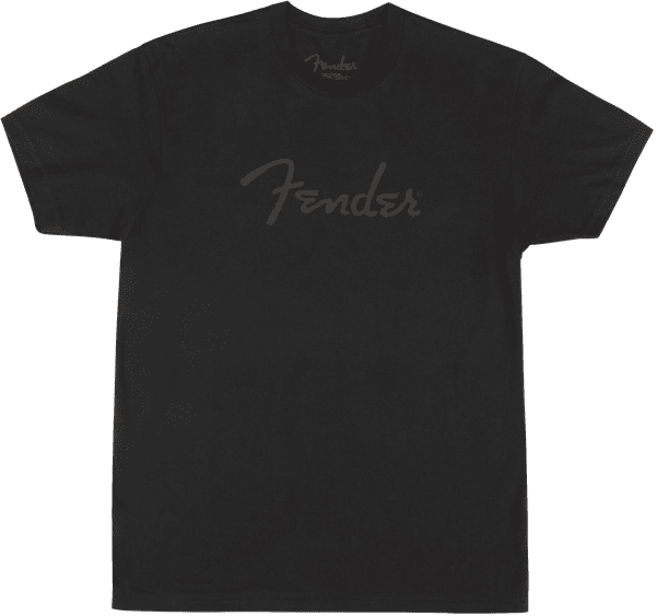 Fender Spaghetti Logo Black Logo T-Shirt