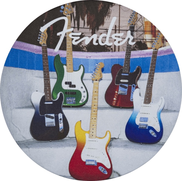 Fender Guitar Coasters Set Leather Multi-Colour - Image 6