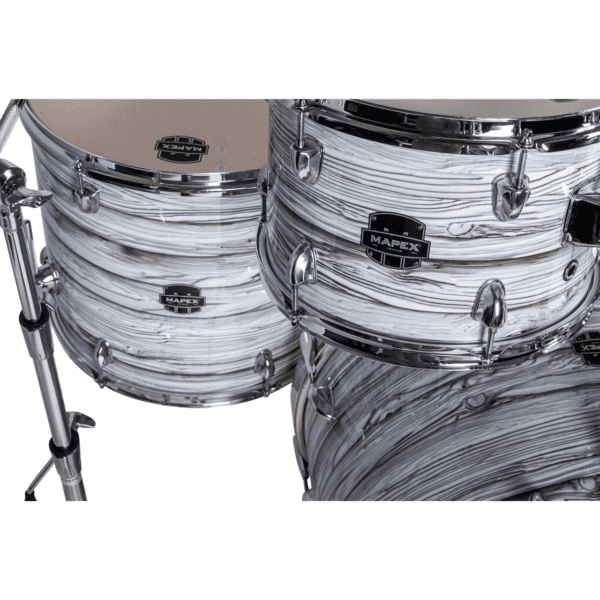 Mapex Limited Edition White Marble Drum Kit