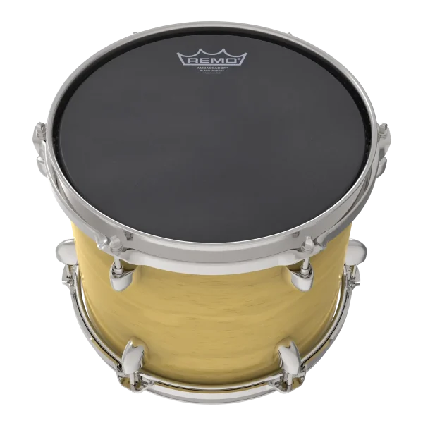 Remo Ambassador Black Suede Drumheads - Image 3