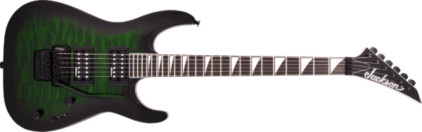 Jackson JS Series Dinky Arch Top JS32Q DKA Transparent Green Burst