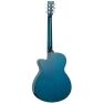 Tanglewood Azure series Acoustic Electric Guitar back view Serenity Blue