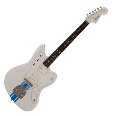 Fender 2023 Collection Made in Japan Traditional '60s Jazzmaster Olympic White with Blue Competition Stripe