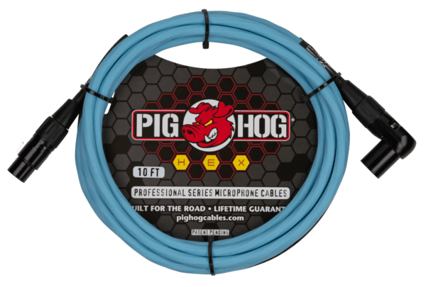 Pig Hog Hex Series Mic Cable w/ Right Angle