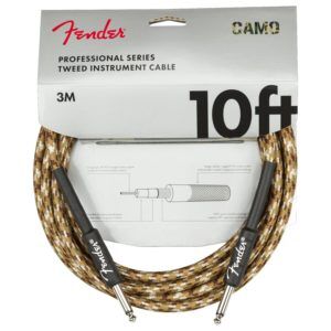 Fender 10ft Professional Instrument Cable Braided Camo