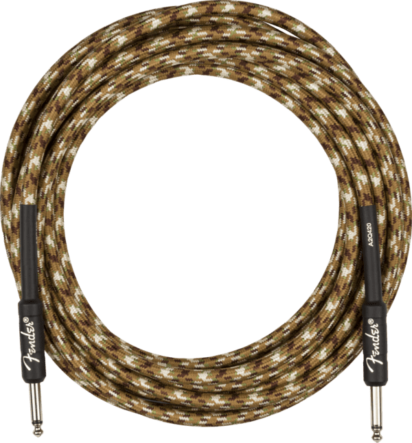 Fender 18.6ft Professional Instrument Cable Braided Camo - Image 2