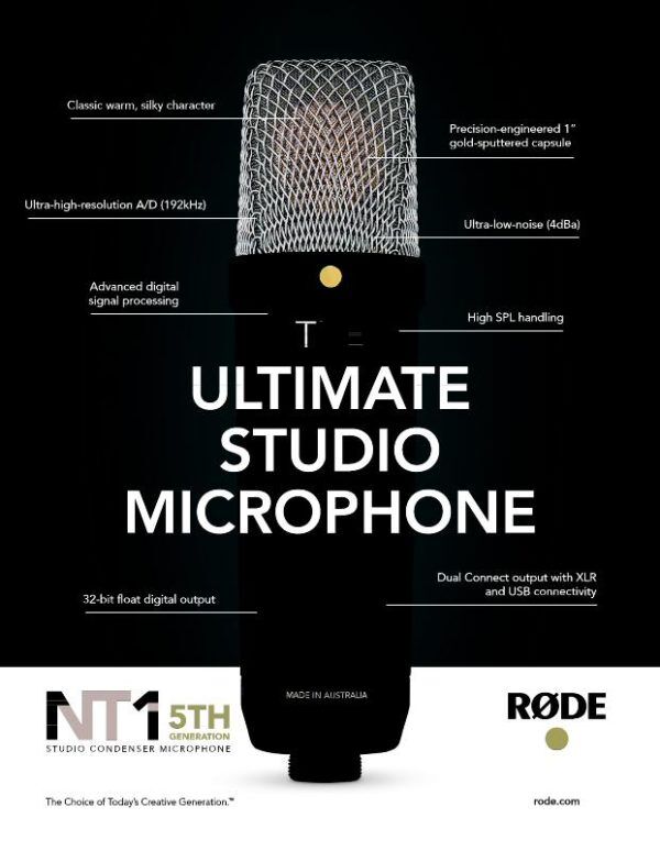 RODE NT1 5th Generation Studio Condenser Microphone - Image 2