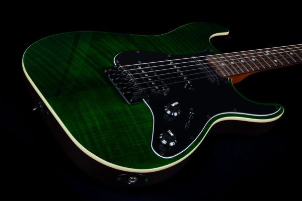 JET JS-450 Flame Top Electric Guitar - Image 6
