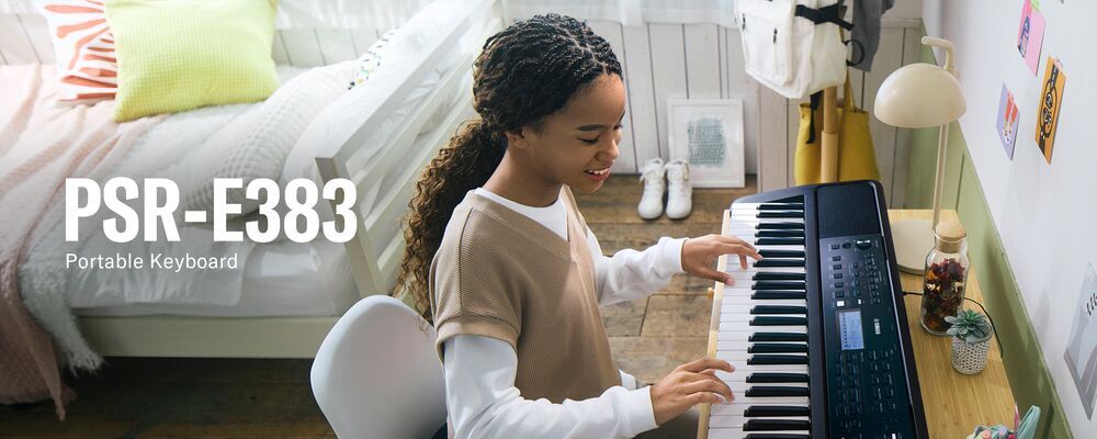 Yamaha PSR-E383 Portable Keyboard with Touch Response