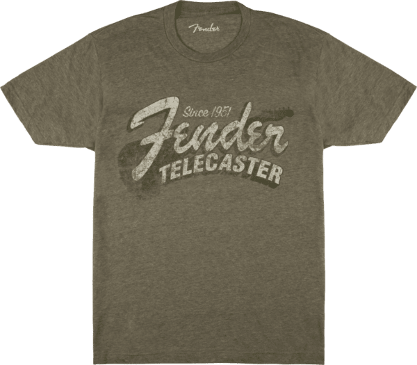 Fender Since 1951 Telecaster T-Shirt Military Heather Green