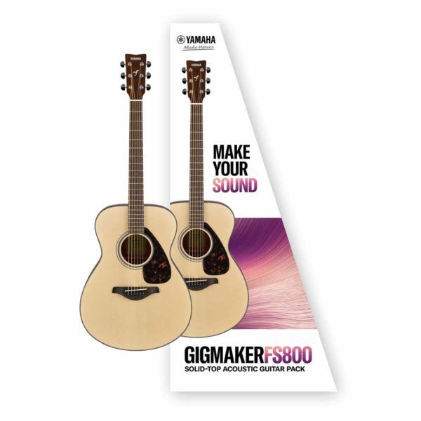 Yamaha Gigmaker FS800 Solid Top Acoustic Guitar Pack