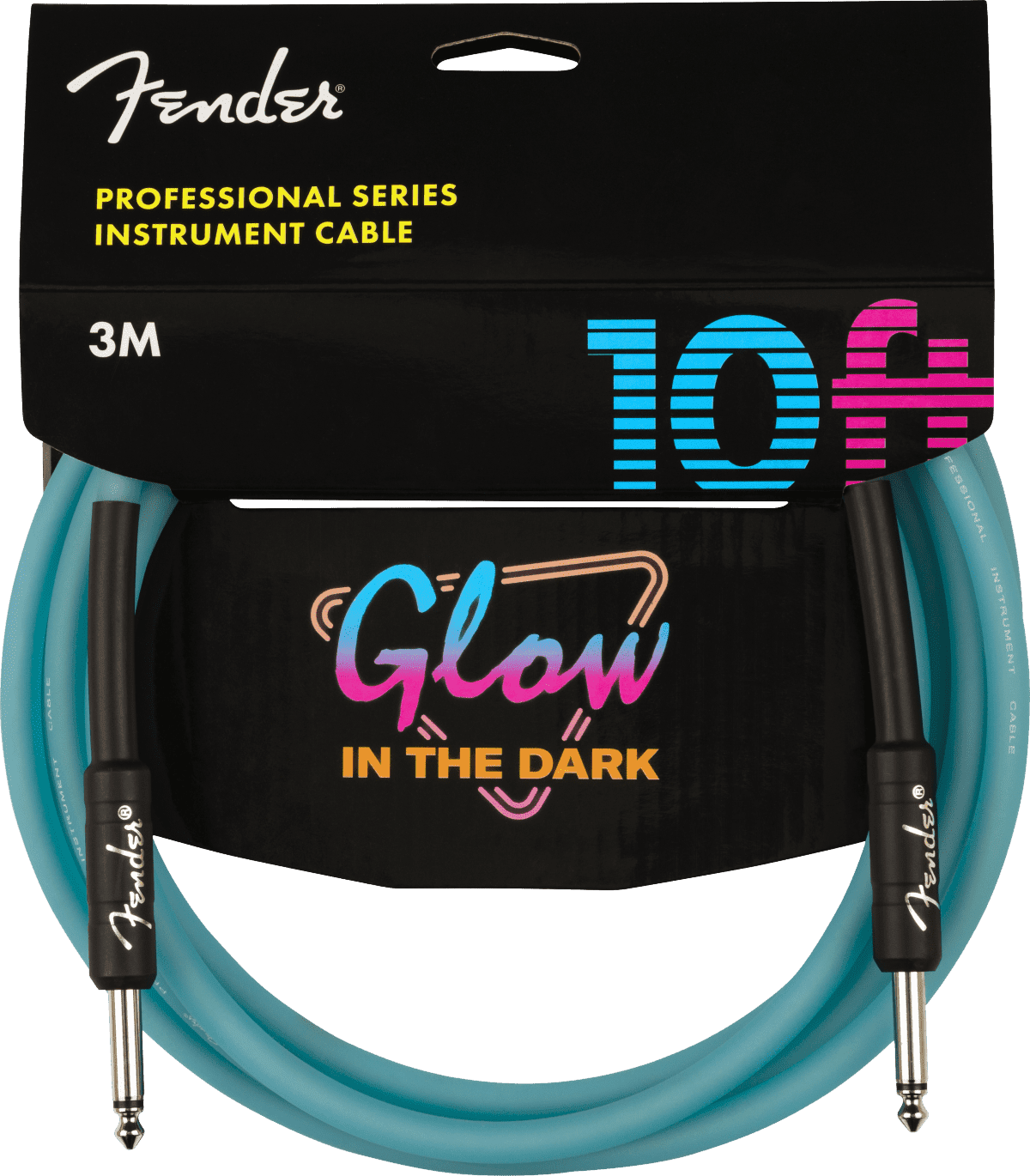 Fender Pro Glow in the Dark Cable 10ft