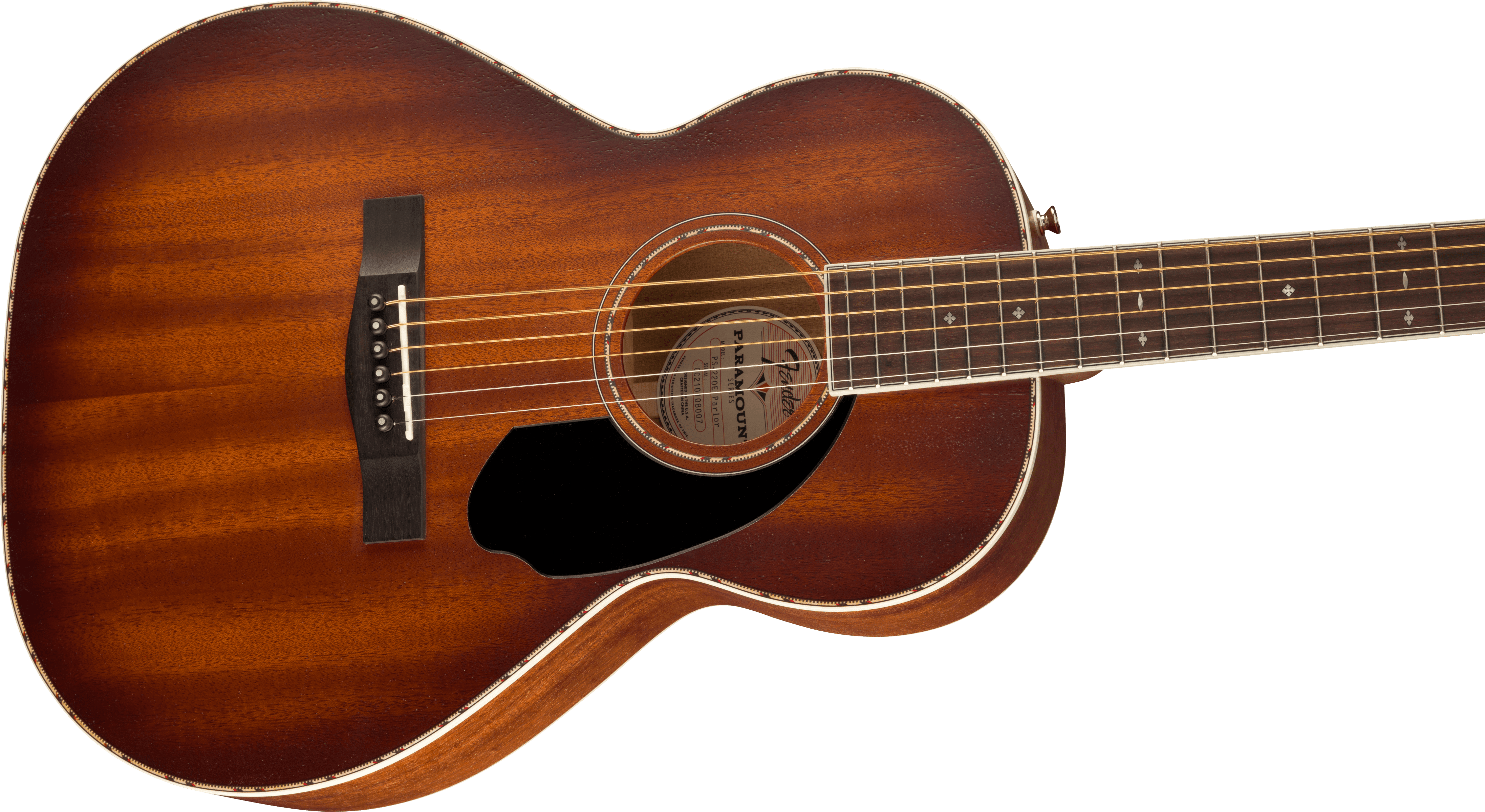 Fender Paramount PS-220E Parlor Size Acoustic Guitar - Image 2