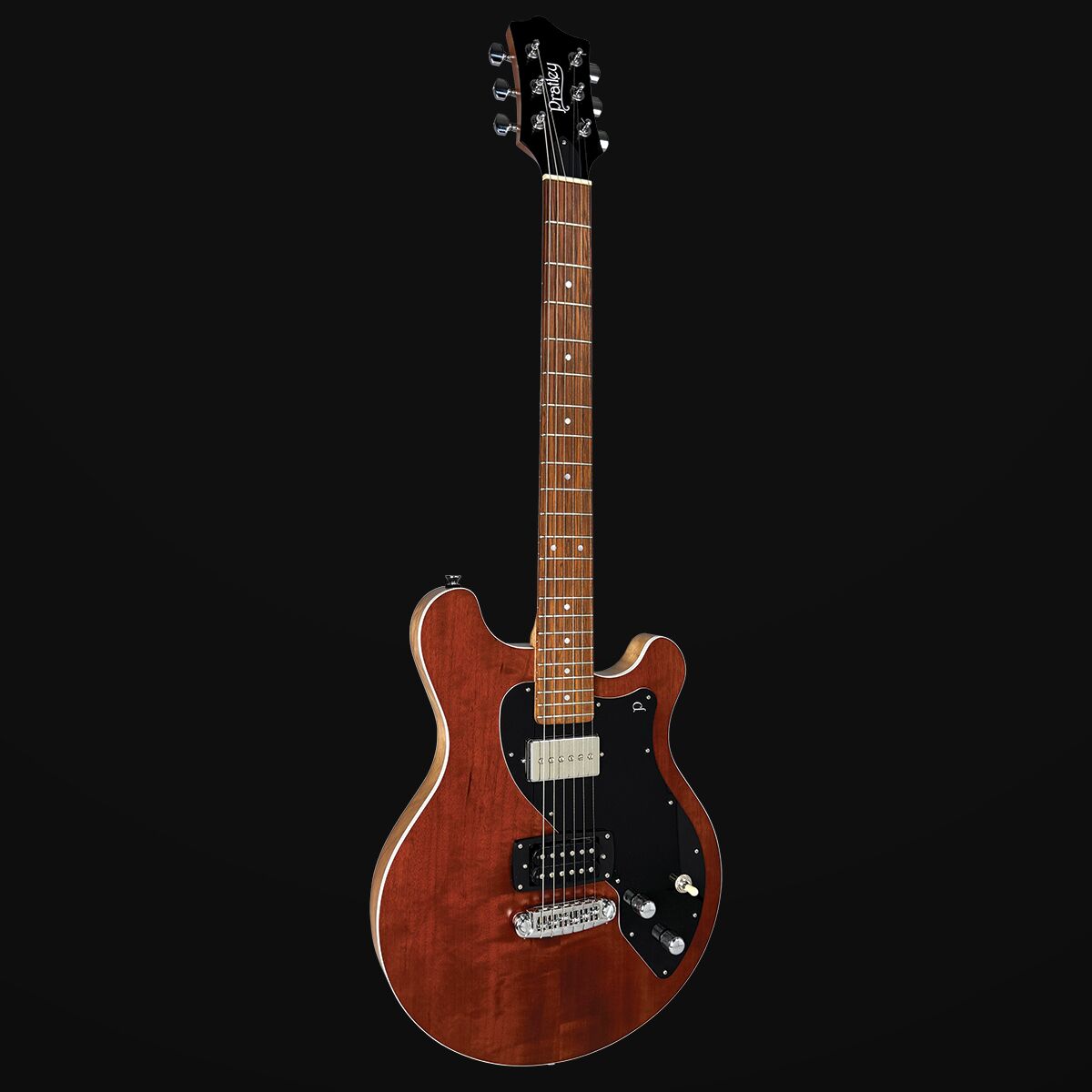 Pratley AP92 Solid Body Electric Guitar | Trans Burnt Orange