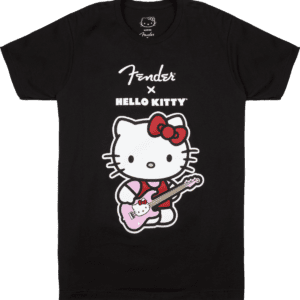 Fender x Hello Kitty Black Front Logo Tee Medium