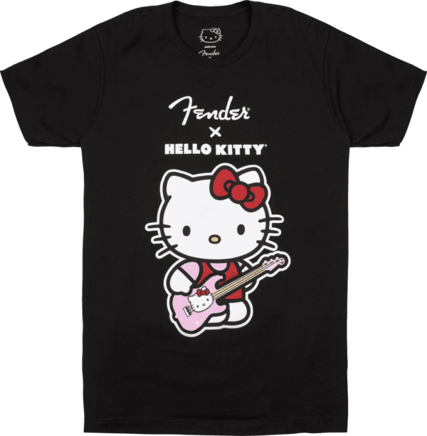 Fender x Hello Kitty Black Front Logo Tee Medium