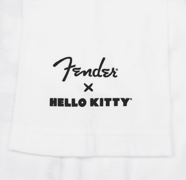 Fender x Hello Kitty White Sleeve Hit Logo Tee Small