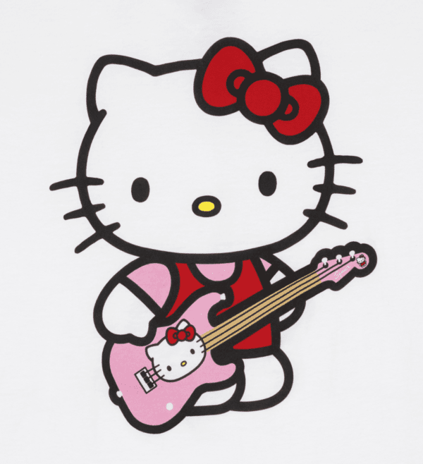 Fender x Hello Kitty White Sleeve Hit Logo Tee Small