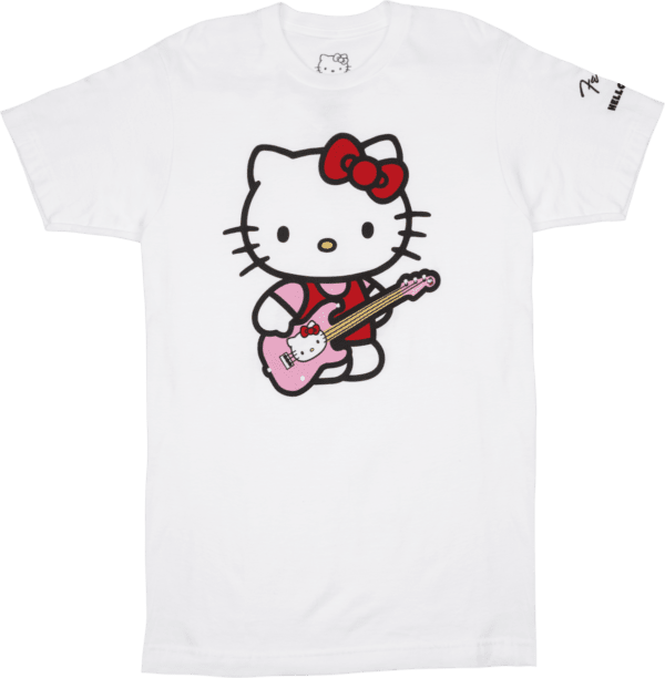 Fender x Hello Kitty White Sleeve Hit Logo Tee Small