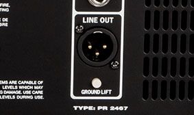 XLR DI Line Output of the Fender Rumble 500 V3 Bass Amplifier