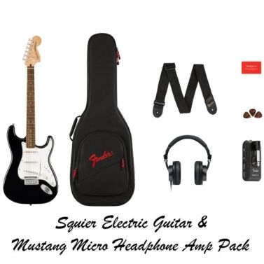 Squier Affinity Series Stratocaster with Fender Mustang Micro Pack