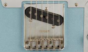 Road worn hardware of the Fender Chrissie Hynde Telecaster