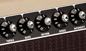 Onboard Tremolo & Reverb of the Tone Master Twin Reverb Amplifier Blonde