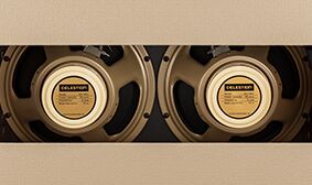 Neo Creamback lightweight speakers of the Tone Master Twin Reverb Amplifier Blonde