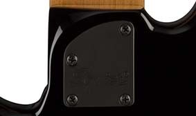 sculpted neck heel of the Squier Contemporary Active 5-String Jazz Bass HH V