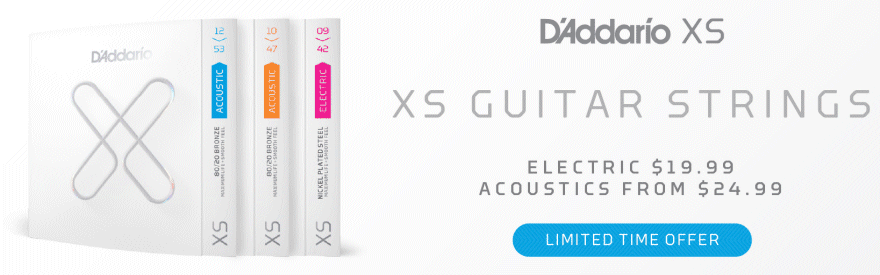 D'Addario Limited Time Killer Offers on XS Coated Strings