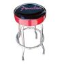 Fender Red Sparkle Logo Bar Stool, Black / Red Sparkle, 30"