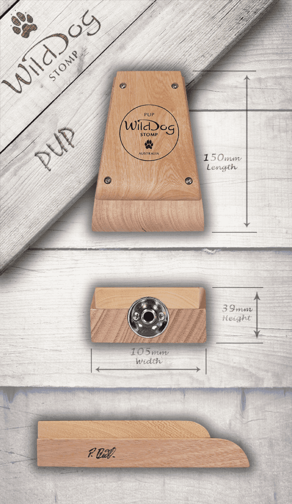 Wild Dog Pup compact Australian Timber stomp box