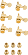 Fender Locking Machine Heads Set 6-in-line Gold