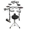 Kahzan KTD-MK-0PLUS Electronic Drum Kit with Mesh Heads + Bonus stool and headphones