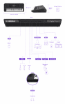 Yamaha PSR-SX720 Arranger Workstation Keyboard Connectivity Diagram